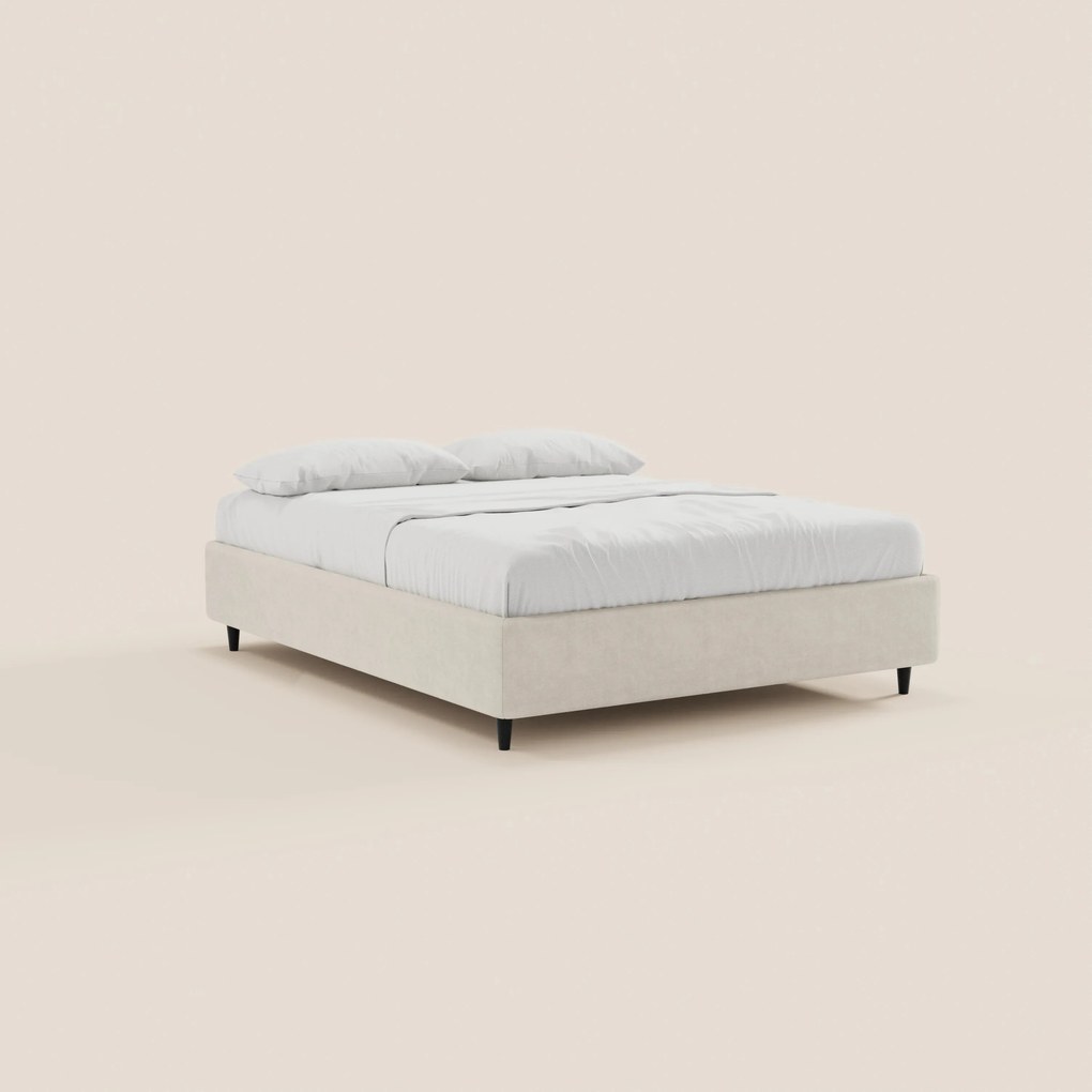 ERON letto sommier imbottito con vano contenitore in tessuto impermeabile certificato Oeko-Tex