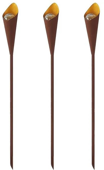 Jalf Lampada Solare w/Spike 3 pcs. Rust - Lindby