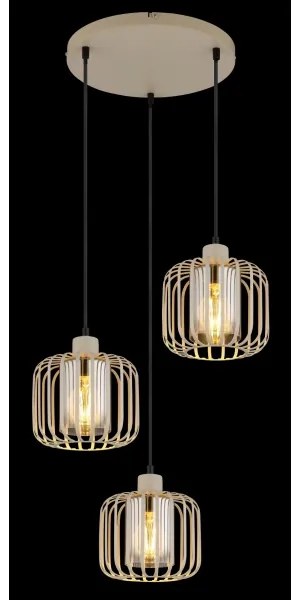 Globo 15758-3H - Lampada a sospensione con cavo ALFRED 3xE27/40W/230V