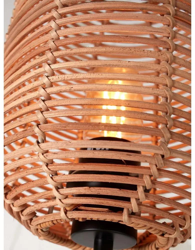 Lampada da tavolo con paralume in rattan di colore naturale (altezza 45 cm) Tanami - Good&amp;Mojo