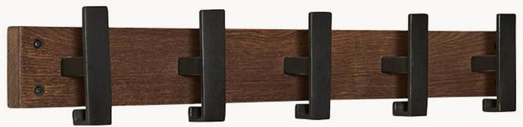 Appendiabiti da parete in legno di quercia Harlem