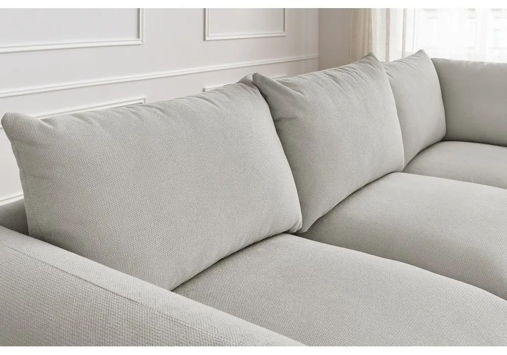 Divano angolare in grigio chiaro Ernest – Bobochic Paris