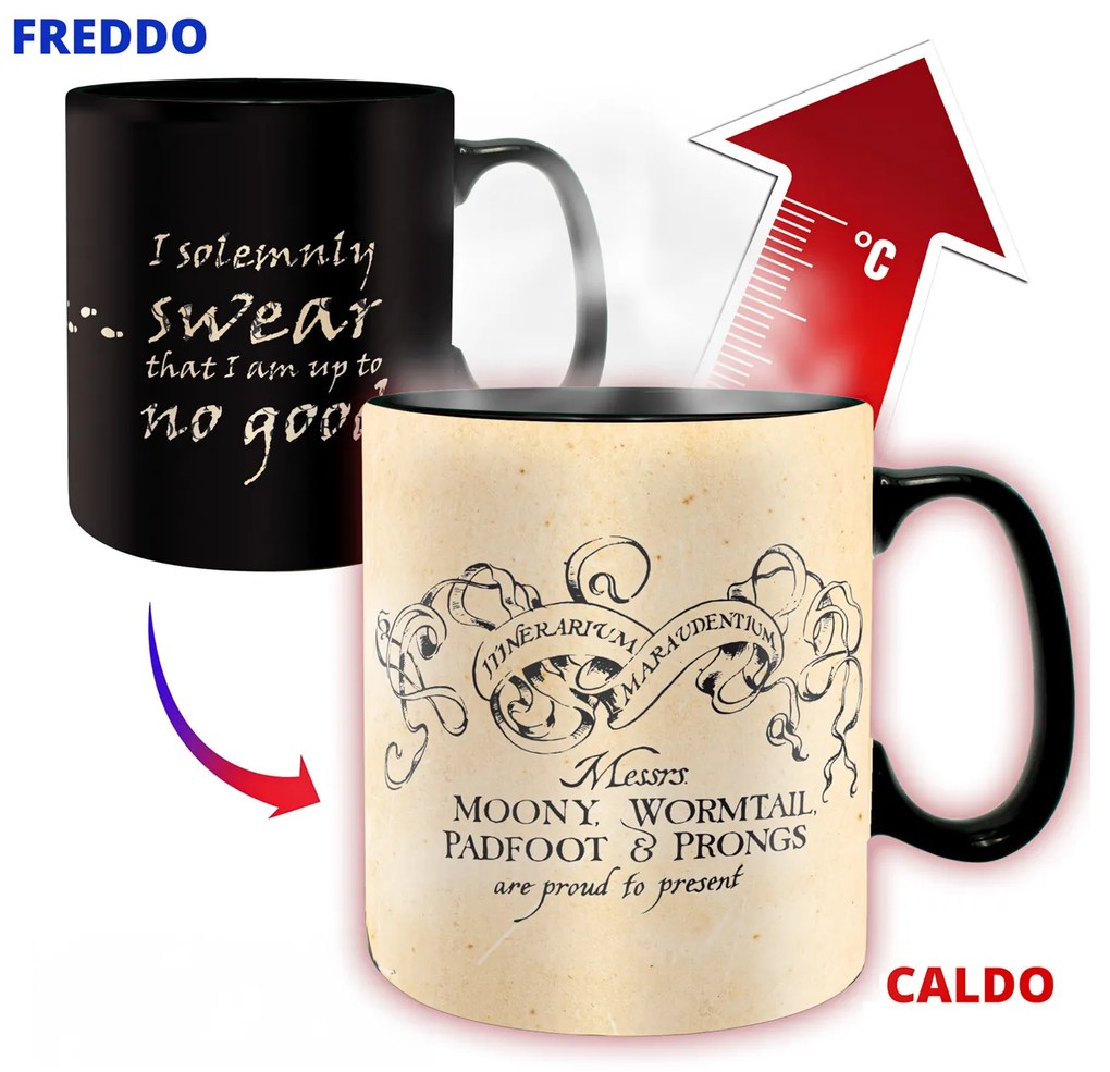 Tazza magica Harry Potter cambia colore in ceramica