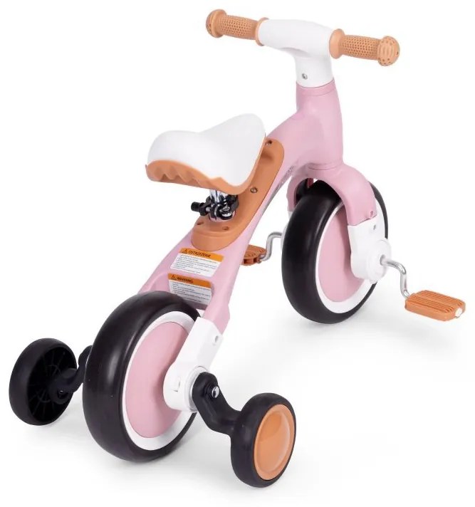 Scooter con pedali rosa