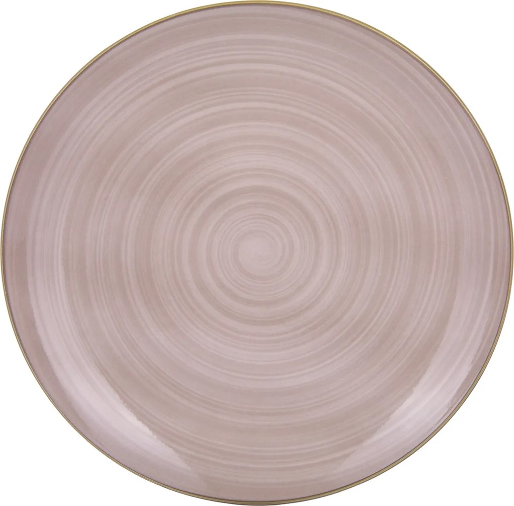 Piatto piano porcellana marrone 26,7 cm Petali