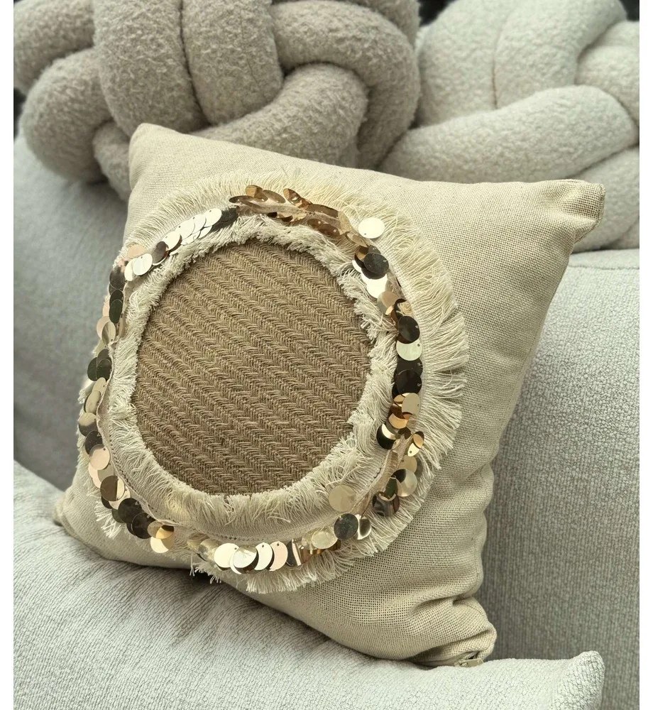 Federa decorativa 43x43 cm Sequins – Mioli Decor