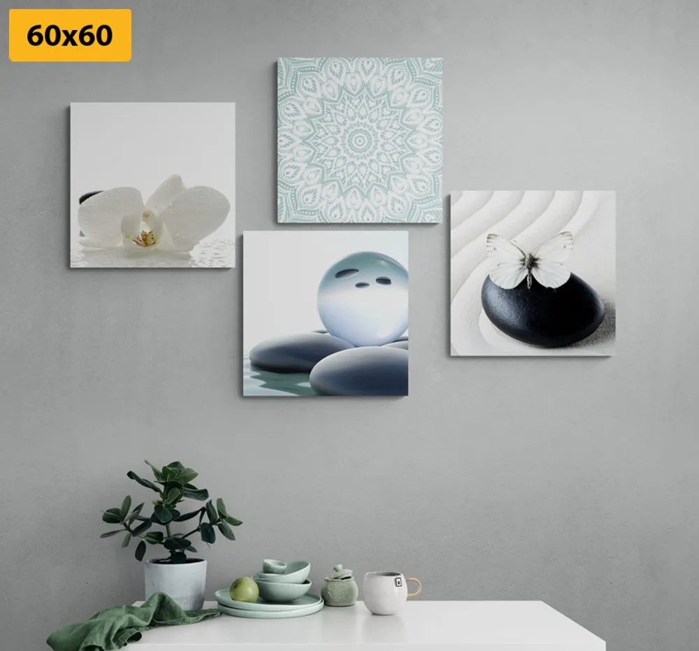 Set di quadri – Feng Shui in tonalità delicate