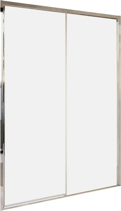 Porta doccia L 117-121 cm x H 200 cm per nicchia in vetro trasparente SP. 8 mm, profilo cromo