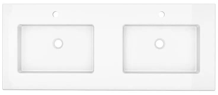 Mobile sottolavabo e lavabo Neo per doppia vasca grigio scuro L 120 x H 64 x P 48 cm 4 cassetti