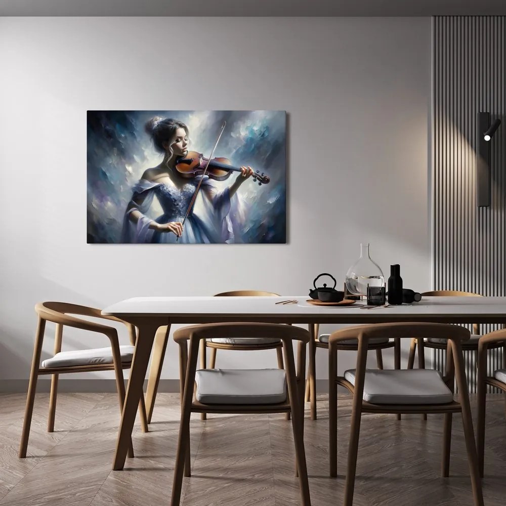 Quadro su tela – Violinista romantica