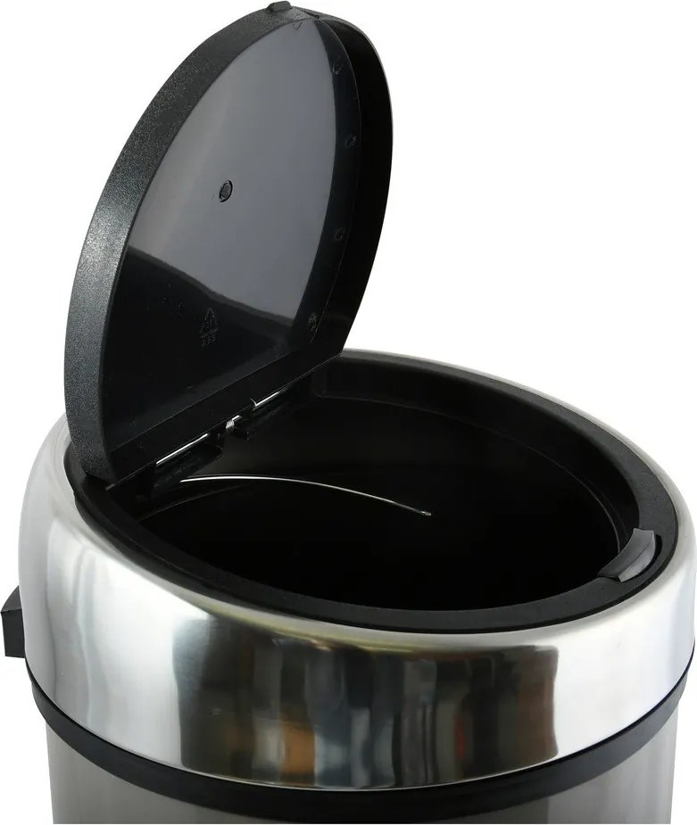 Cestino per la spazzatura grigio tortora in acciaio touch 30 l – MSV