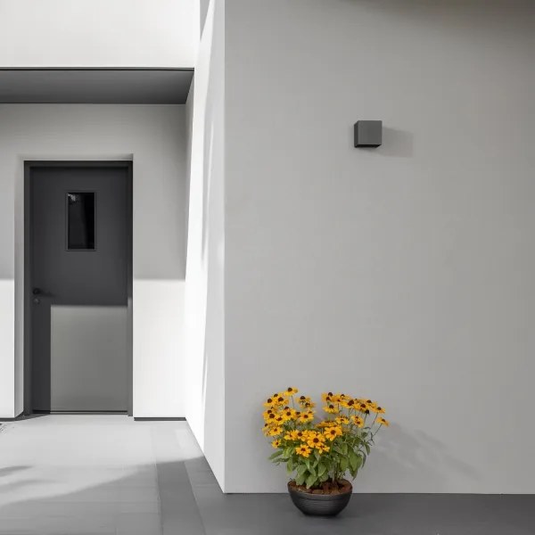 Brilagi - Applique a LED da esterno CUBE LED/6W/230V antracite IP54