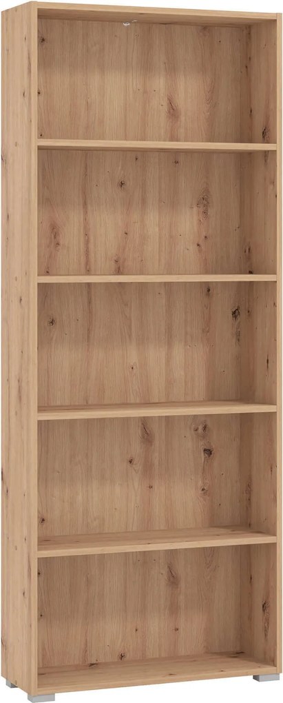 MADDIE - libreria cinque ripiani moderno minimal in legno