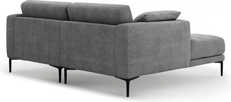 Divano angolare grigio (con penisola a sinistra/con chaise lounge) Bemy – Micadoni