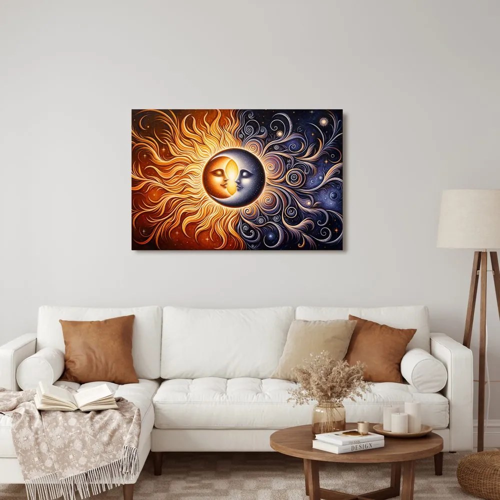 Quadro su tela – Armonia di sole e luna