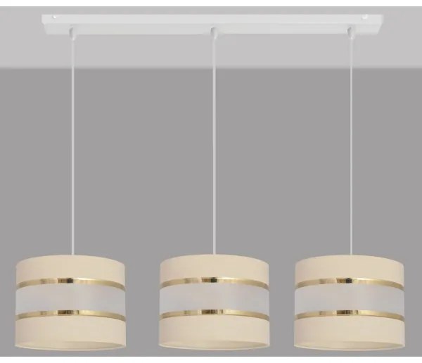 Lampadario su filo HELEN 3xE27/15W/230V crema