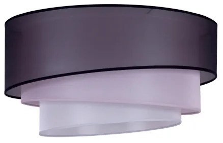 Duolla - Plafoniera TRIO 1xE27/15W/230V diametro 45 cm nero/rosa/argento