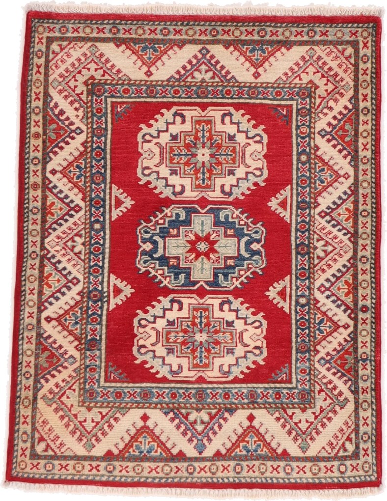 Kazak Tappeto 90x110 (Pakistan) Annodato A Mano
