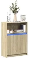 Credenza con LED Rovere Sonoma 72x34x100cm in Legno Multistrato 852161