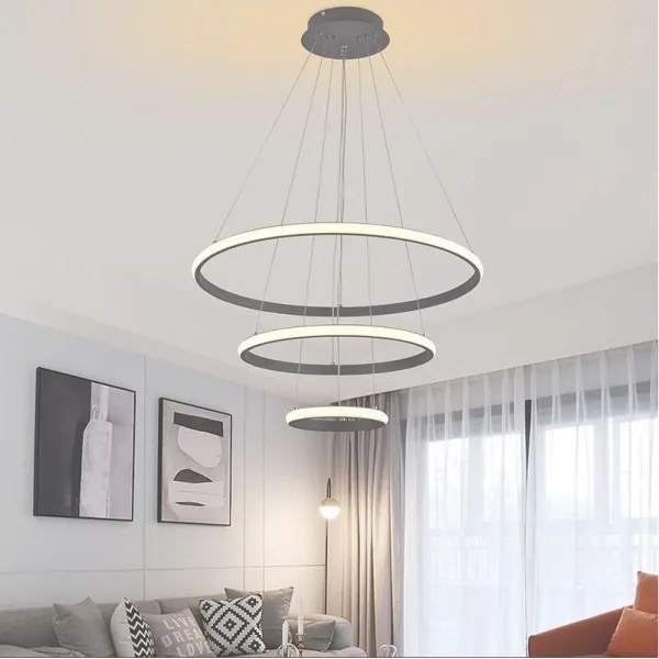 Lampadario a sospensione con filo LED dimmerabile LED/90W/230V 3000-6500K + +TC