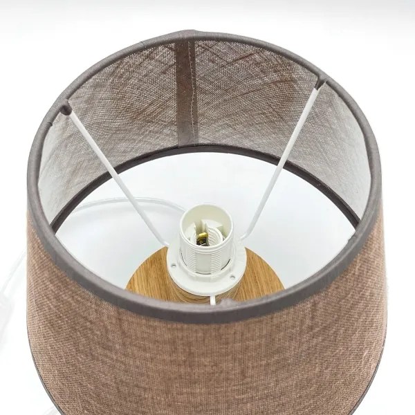 Brilagi - LED Lampada da tavolo ANTHONY 1xE14/40W/230V quercia/marrone