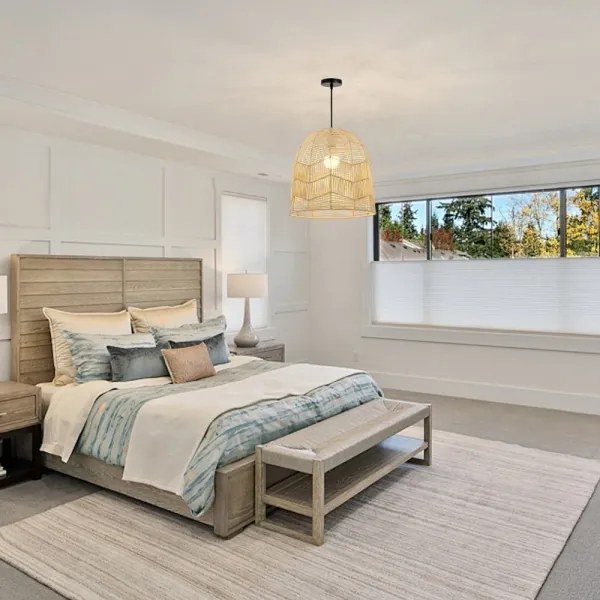 Immax 08262L - Lampadario a sospensione con filo PELO 1xE27/40W/230V diametro 40 cm rattan