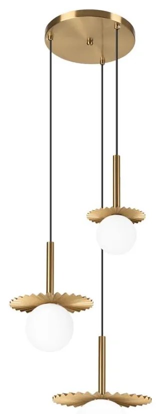 Lampadario a cavo CHITA 3xG9/5W/230V dorato