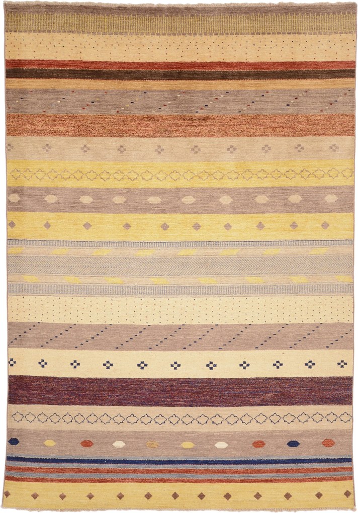 Gabbeh Tappeto 200x290 (Pakistan) Annodato A Mano