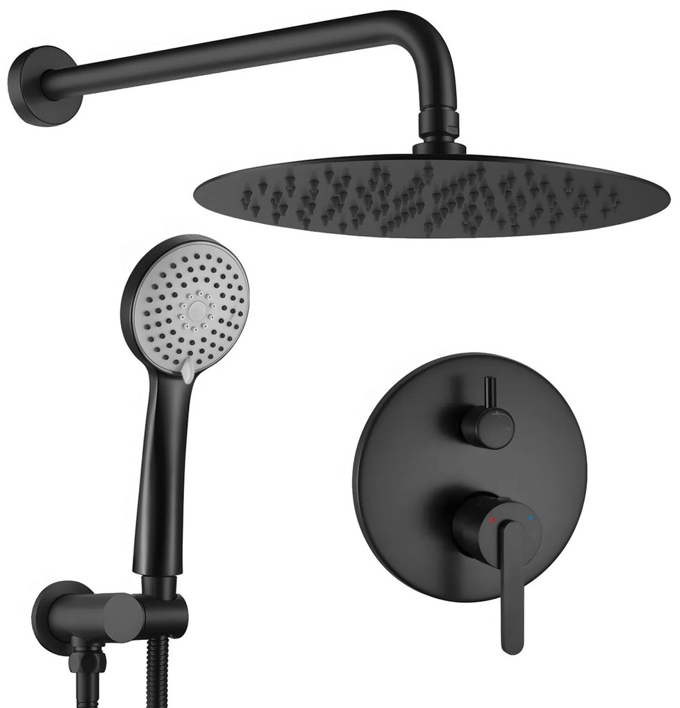 Set doccia da incasso Rea Ontario Black + BOX