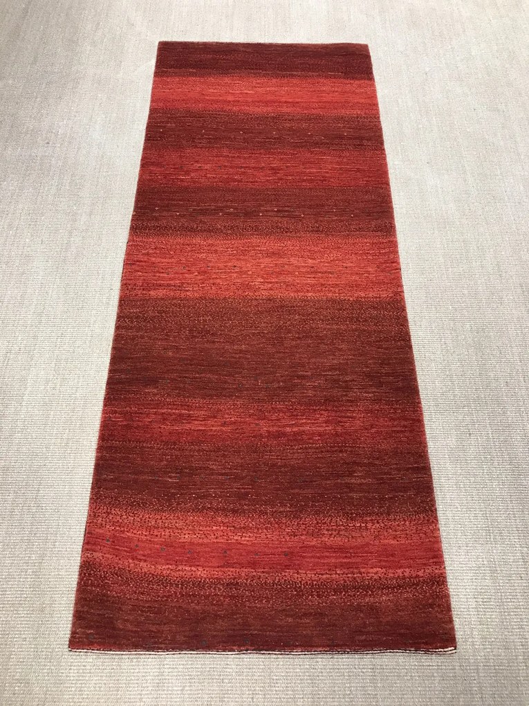 Loribaft Tappeto 240x100 Rosso (Iran) Annodato A Mano