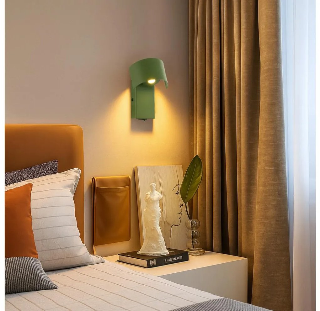 Brilagi - Applique a LED VASTO LED/3W/230V verde