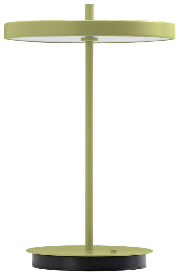 Lampada da tavolo LED verde in metallo con paralume in metallo (altezza totale 31 cm) Asteria Move – UMAGE