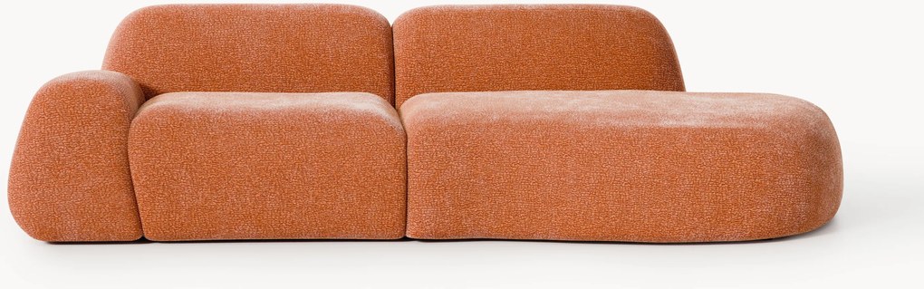 Chaise longue componibile 3 posti in teddy Wolke