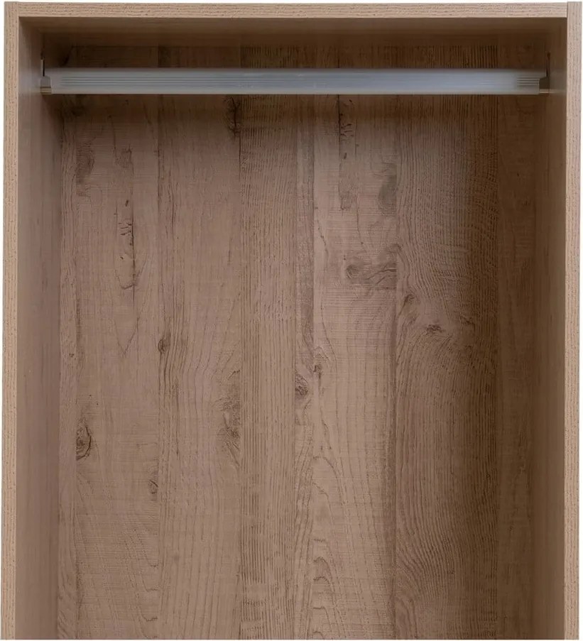 Amardio componibile di colore naturale con effetto rovere a giorno 60x180x45 cm Modular – Casa Selección