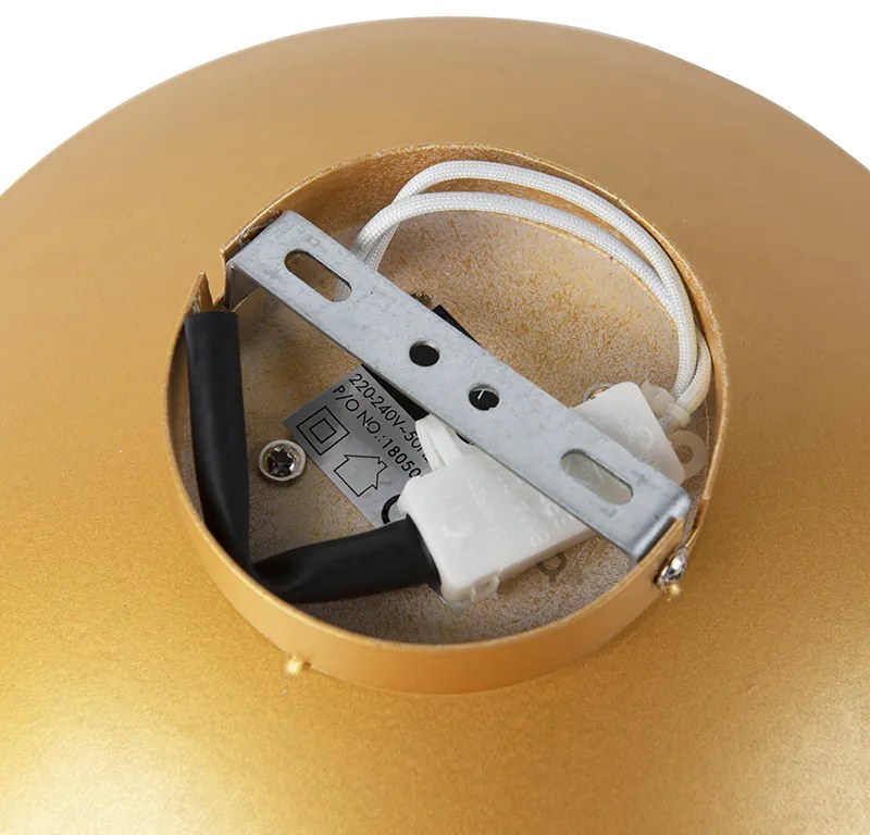 Plafoniera Art Déco oro/ottone con LED - Sun