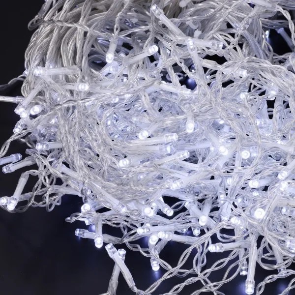 Brilagi - Catena luminosa natalizia da esterno 200xLED/8 funzioni 13m IP44 bianco freddo