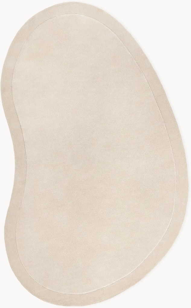 Tappeto in lana dalla forma organica fatto a mano Kadey