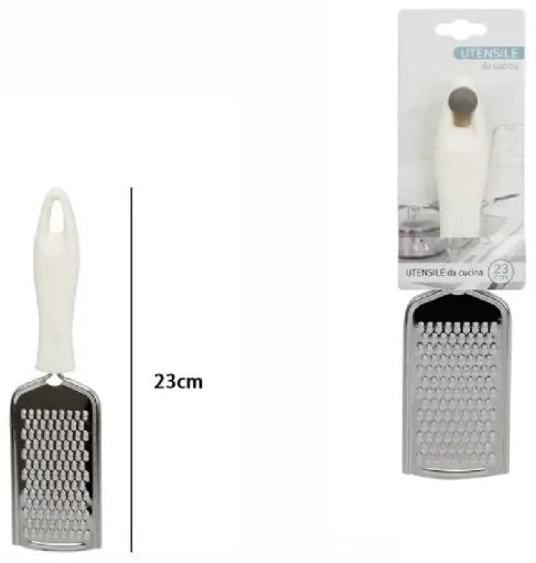 Trade Shop - Grattugia Manuale Verticale Manico In Plastica Gratta Formaggi 23cm Cucina 66166