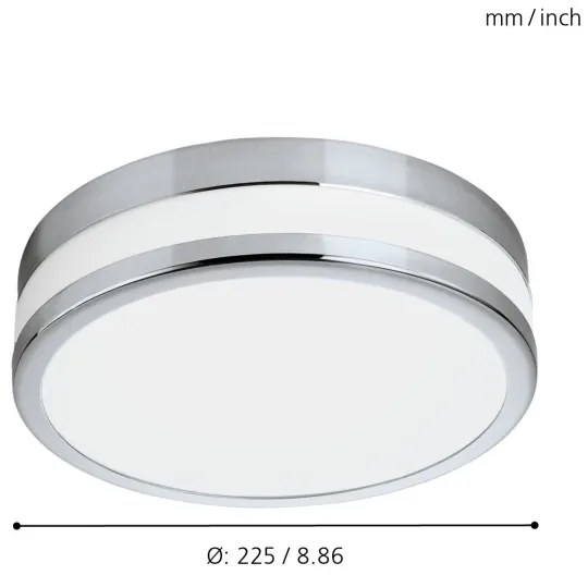Eglo 94998 - Lampada LED da bagno LED PALERMO 1xLED/11W/230V IP44