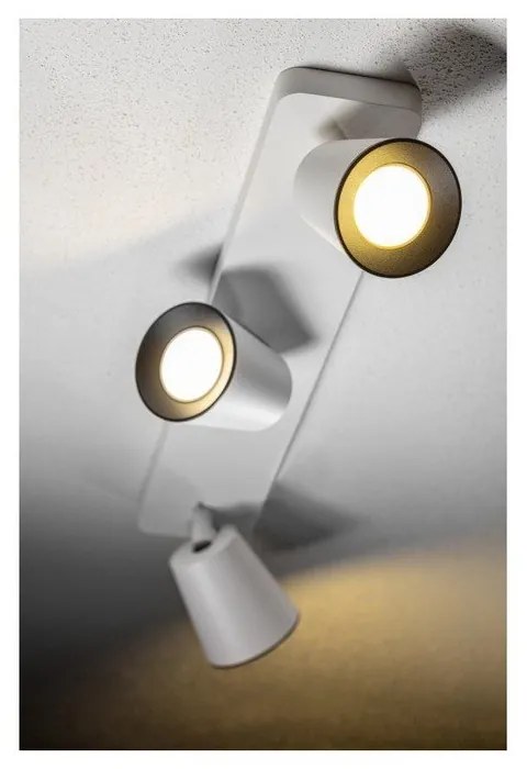 Lampada da soffitto bianca con paralume in metallo 9x53 cm Elli - GTV