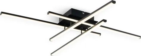 Brilagi - Plafoniera a LED STRIPES LED/37W/230V nera