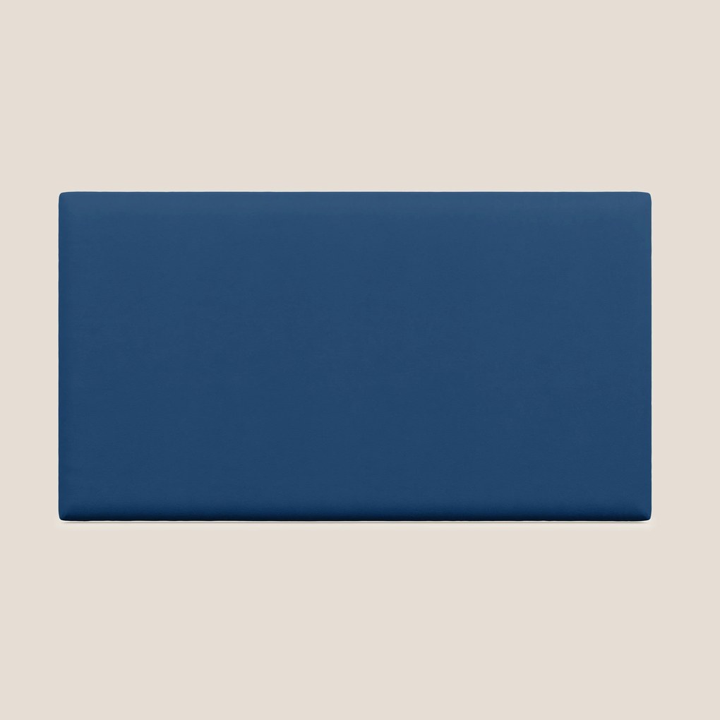 Testata pannello a muro piccola di varie dimensioni in microfibra smacchiabile T11 blu