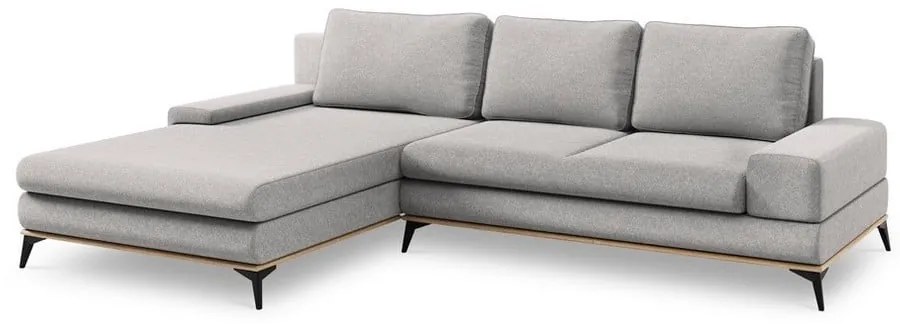 Divano letto angolare grigio chiaro, angolo sinistro Planet - Windsor &amp; Co Sofas