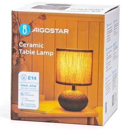 Aigostar - Lampada da tavolo 1xE14/40W/230V grigio