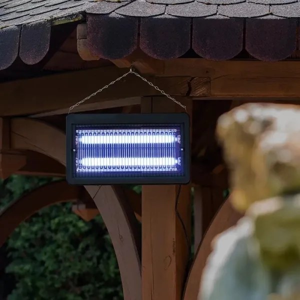 Trappola elettrica per insetti 2x10W/230V, copertura 100 m²