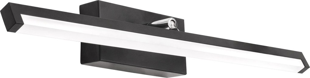 LAMPADA DA PARETE DA BAGNO LED SOPRA SPECCHIO 12W 50CM APP373-1W NERO