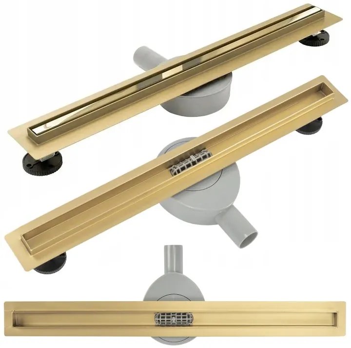 Canalina di scarico Rea Neo Slim Mirror Gold Pro 90