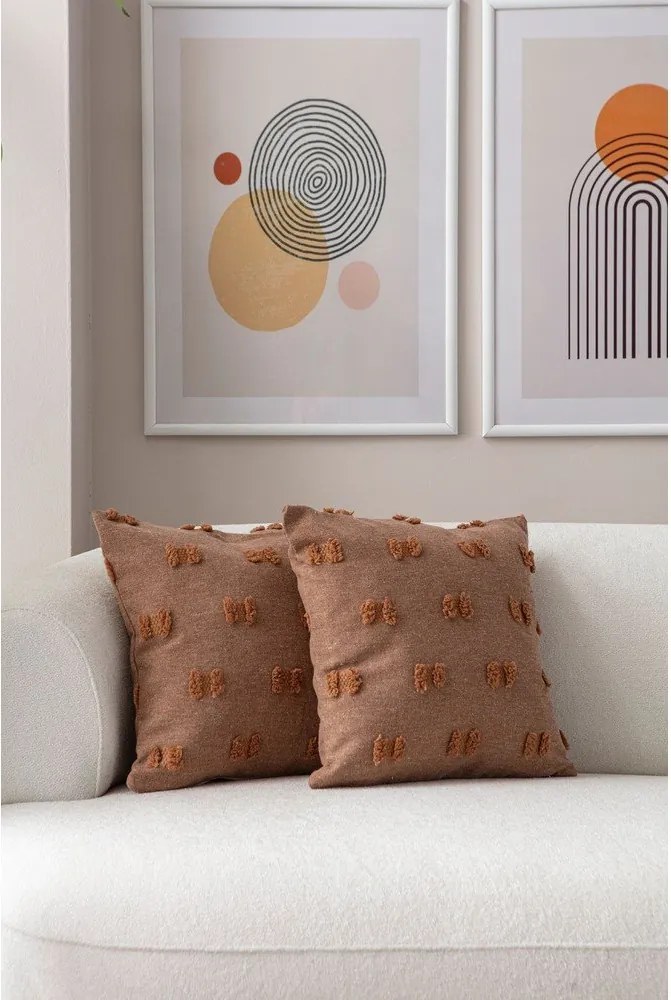 Federe decorative in set 2 pz 43x43 cm Tuffet – Mioli Decor