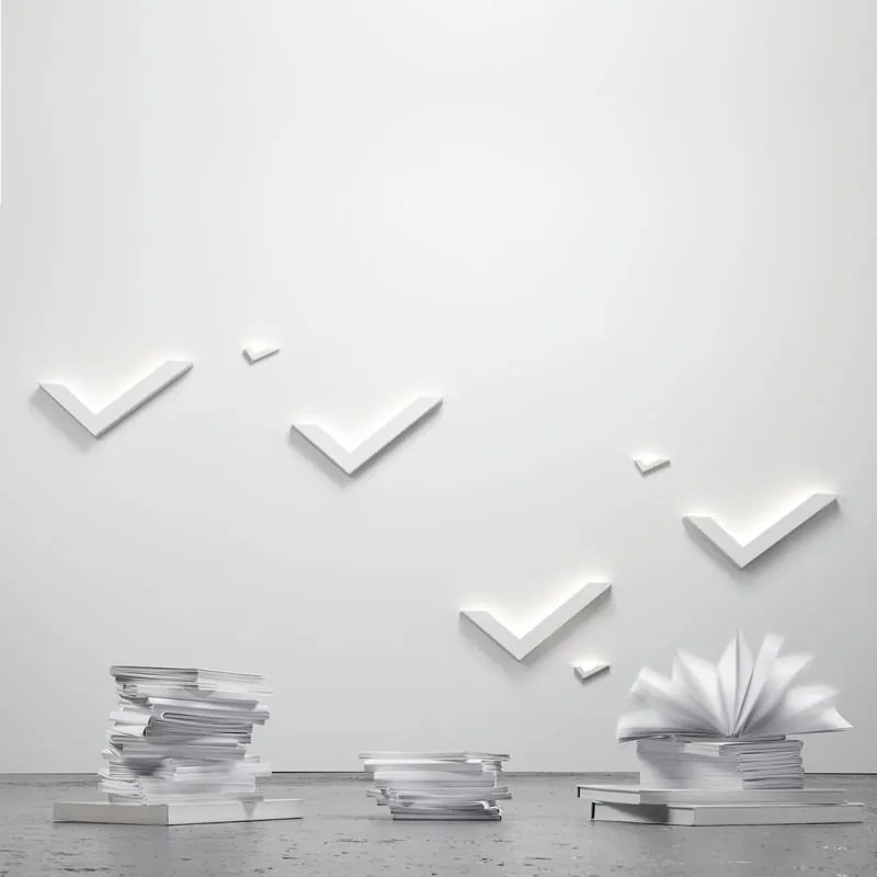 Applique LED design VI99 bianco IP20, luce bianco naturale LUMICOM