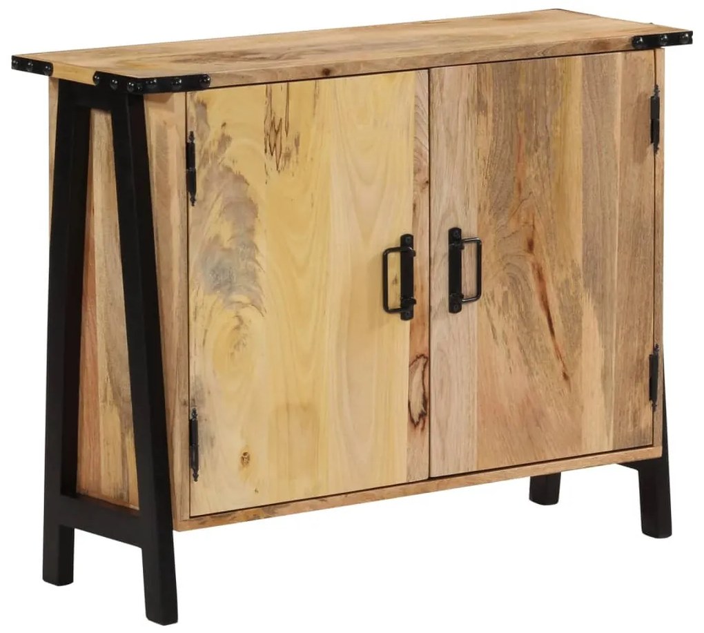 Credenza 88x30x69 cm in legno massello di mango